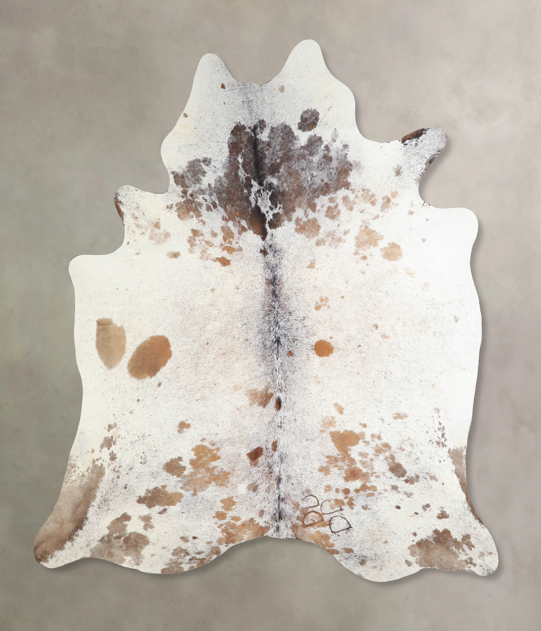 Salt and Pepper Brown Cowhide Rug #A33818