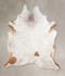 Salt and Pepper Brown XX-Large Brazilian Cowhide Rug 8'1