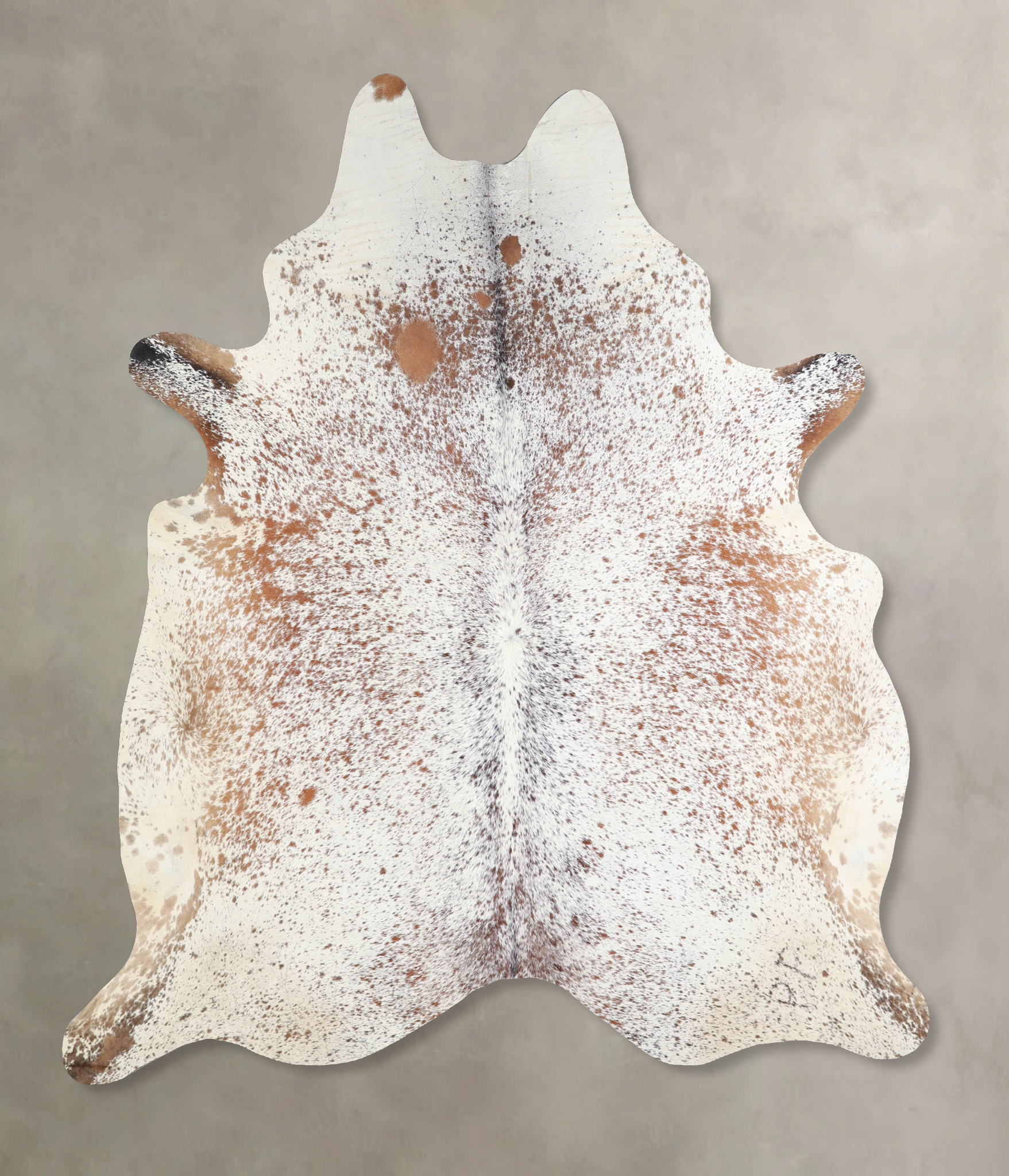 Salt and Pepper Brown Cowhide Rug #A33823