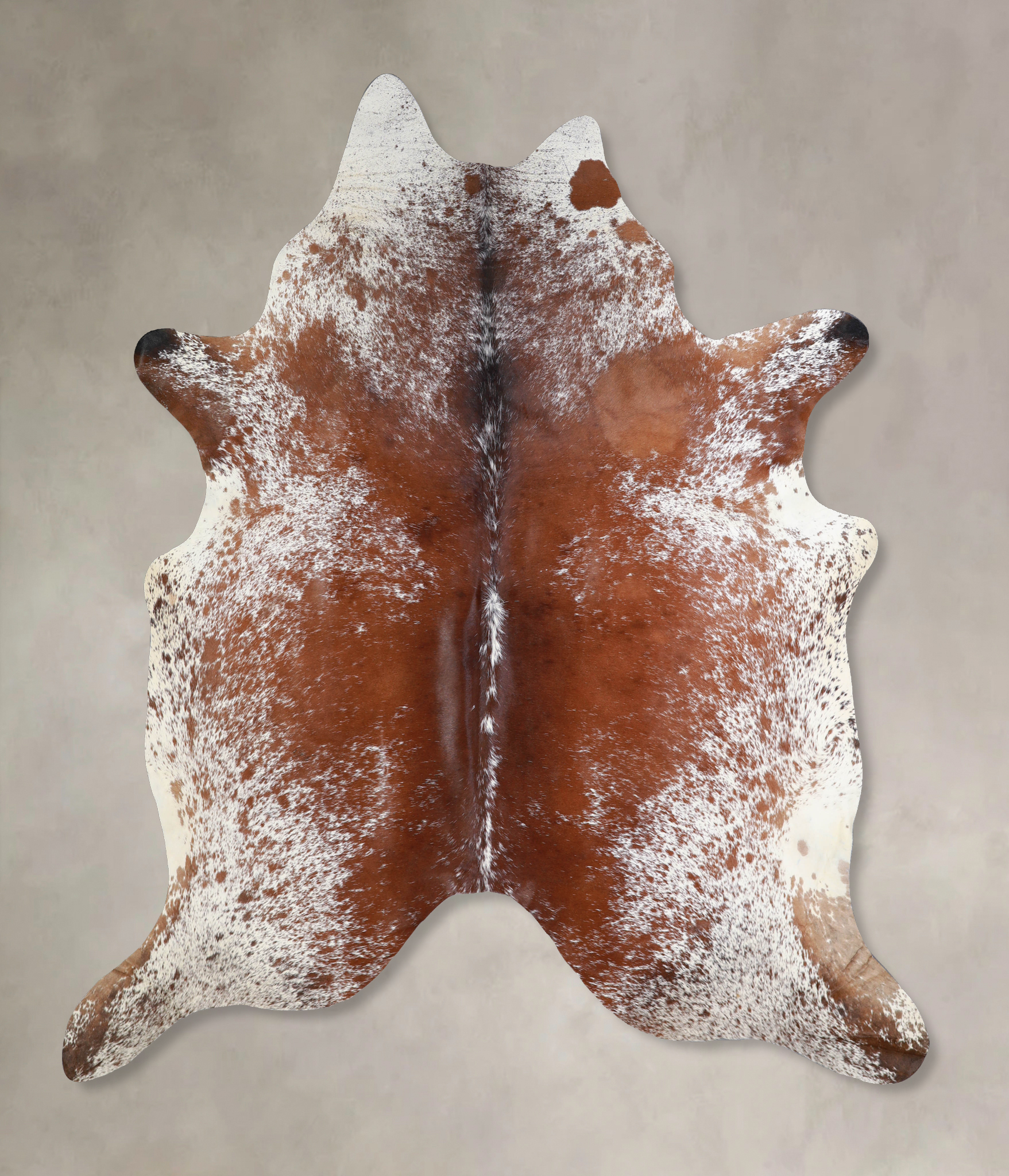 Salt and Pepper Brown Cowhide Rug #A33825