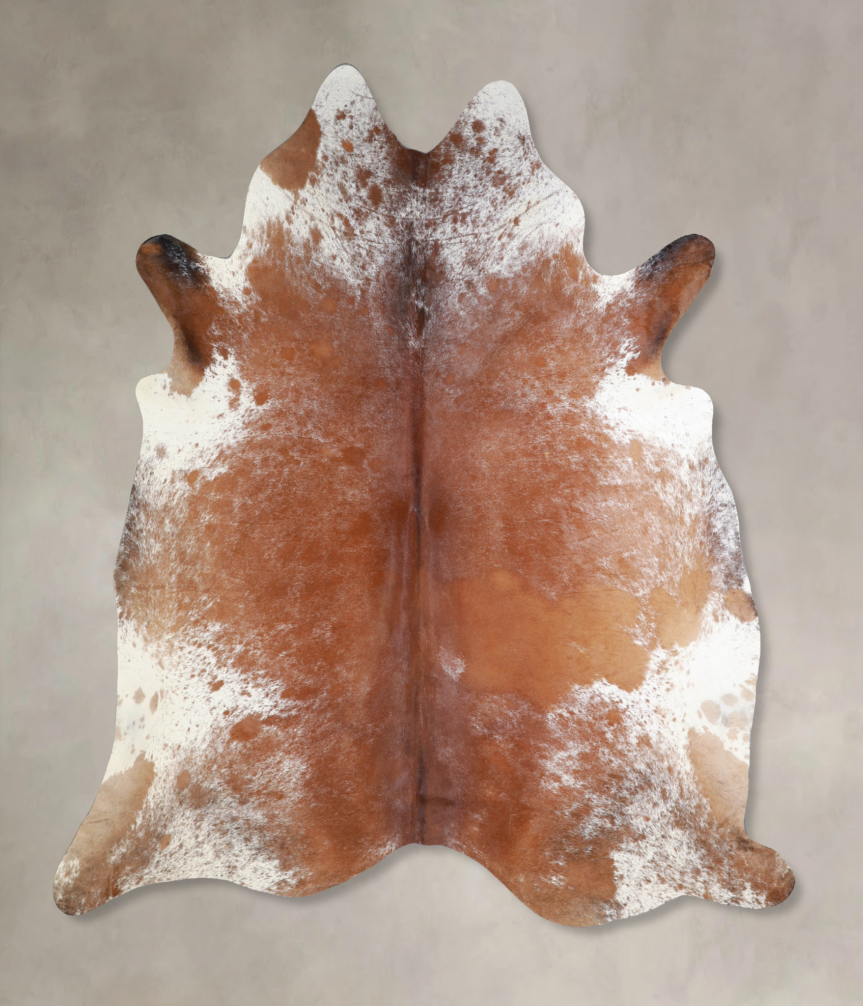 Salt and Pepper Brown Cowhide Rug #A33849