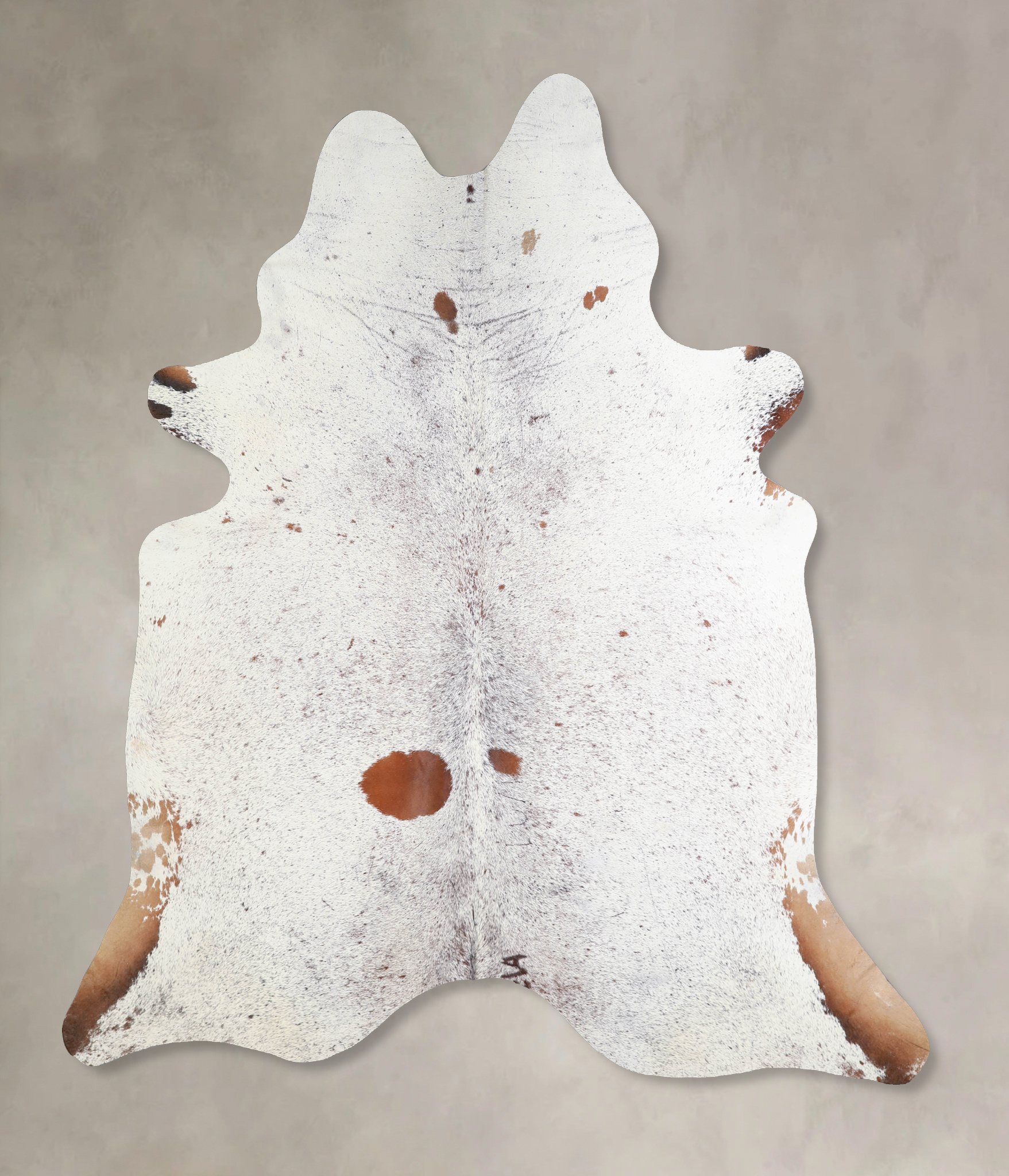 Salt and Pepper Brown Cowhide Rug #A33851