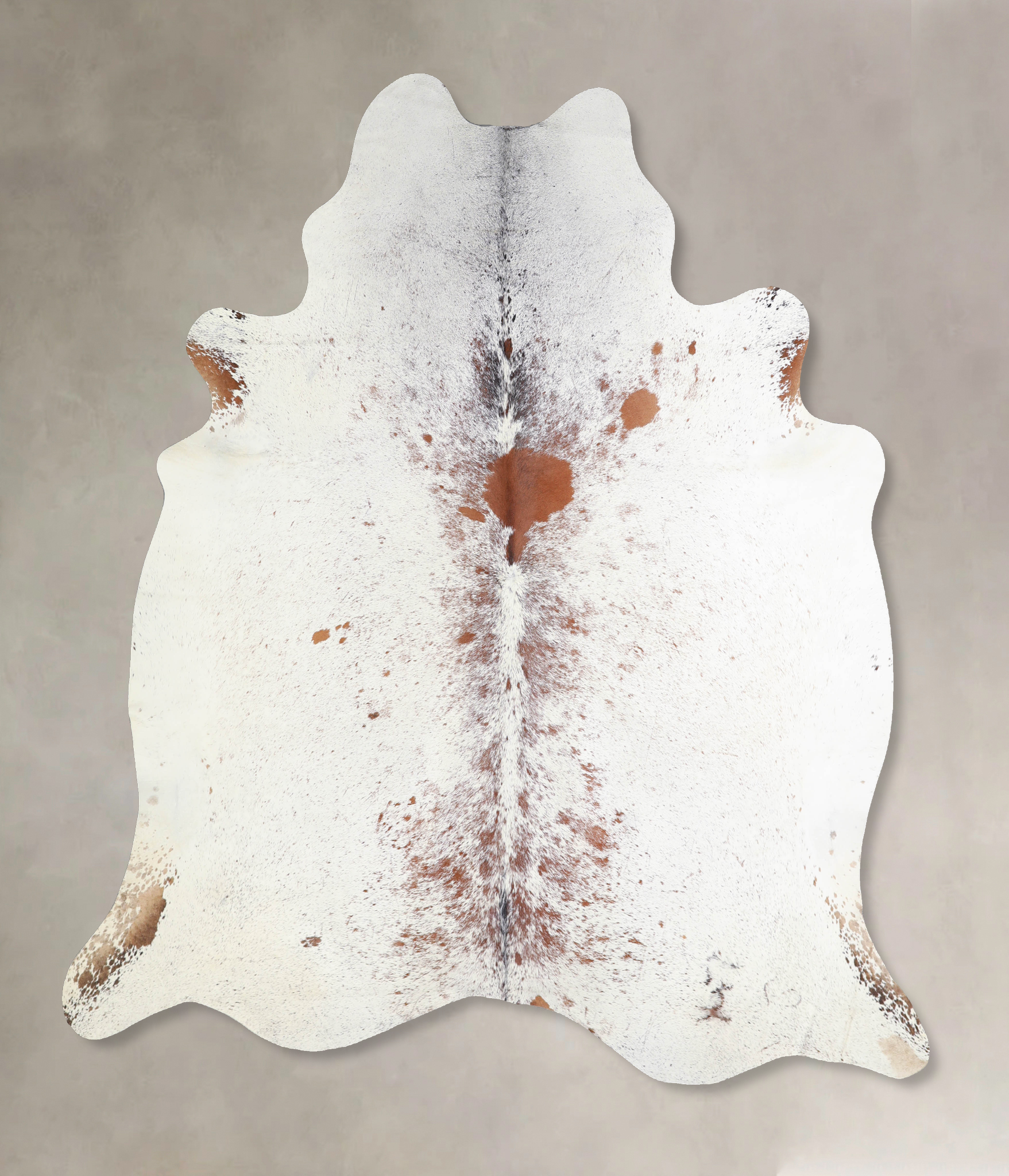 Salt and Pepper Brown Cowhide Rug #A33853