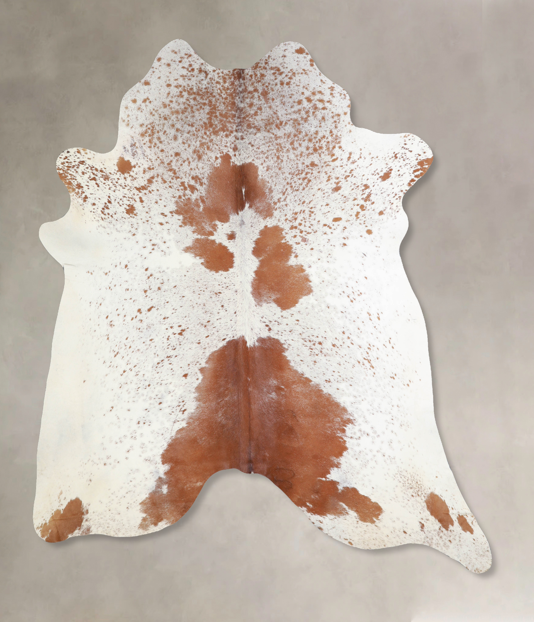 Salt and Pepper Brown Cowhide Rug #A33854