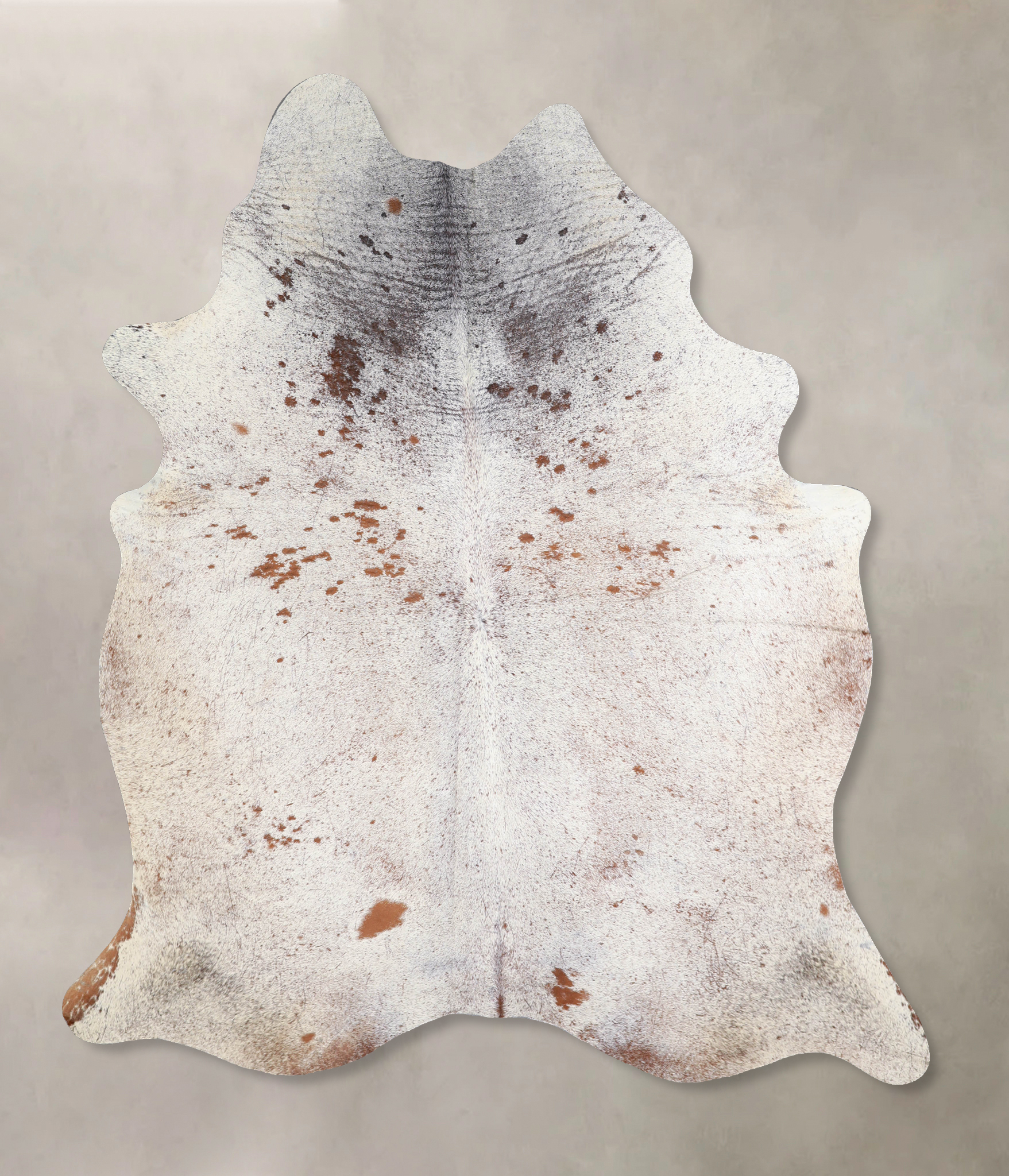 Salt and Pepper Brown Cowhide Rug #A33855