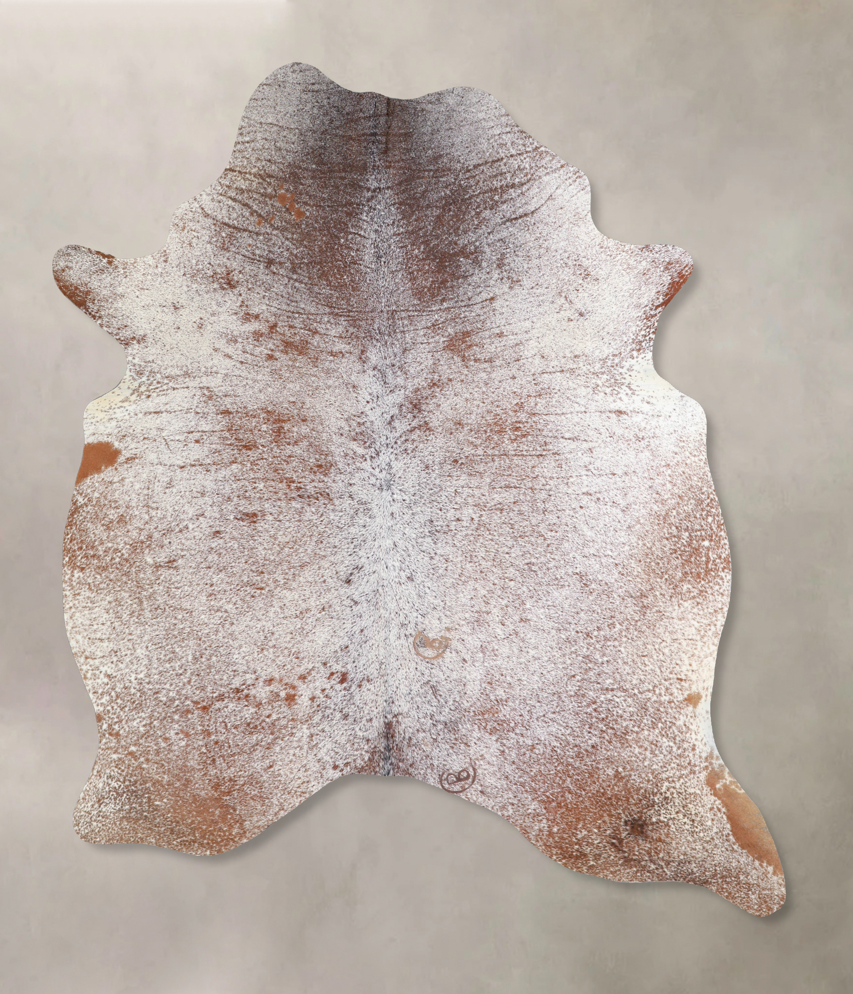 Salt and Pepper Brown Cowhide Rug #A33857