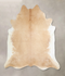 Beige X-Large Brazilian Cowhide Rug 6'11