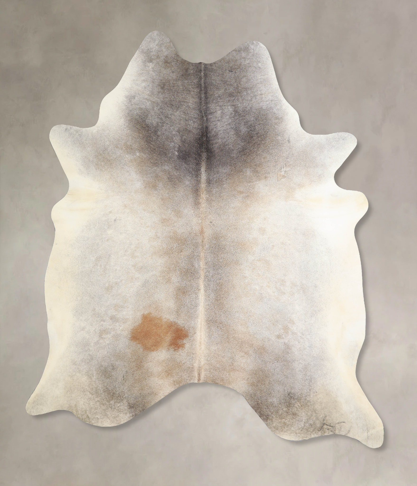 Grey with Beige Cowhide Rug #A33890