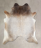 Grey with Beige X-Large Brazilian Cowhide Rug 7'1