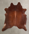 Solid Brown X-Large Brazilian Cowhide Rug 7'5