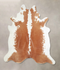 Brown and White Regular X-Large Brazilian Cowhide Rug 6'10