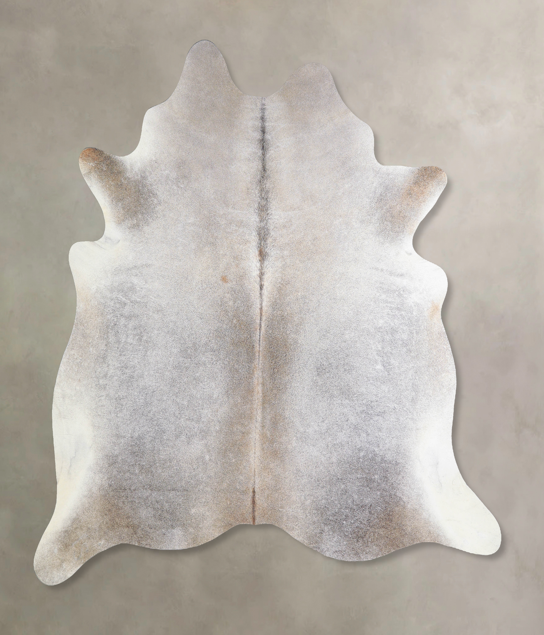 Grey with Beige Cowhide Rug #A33952