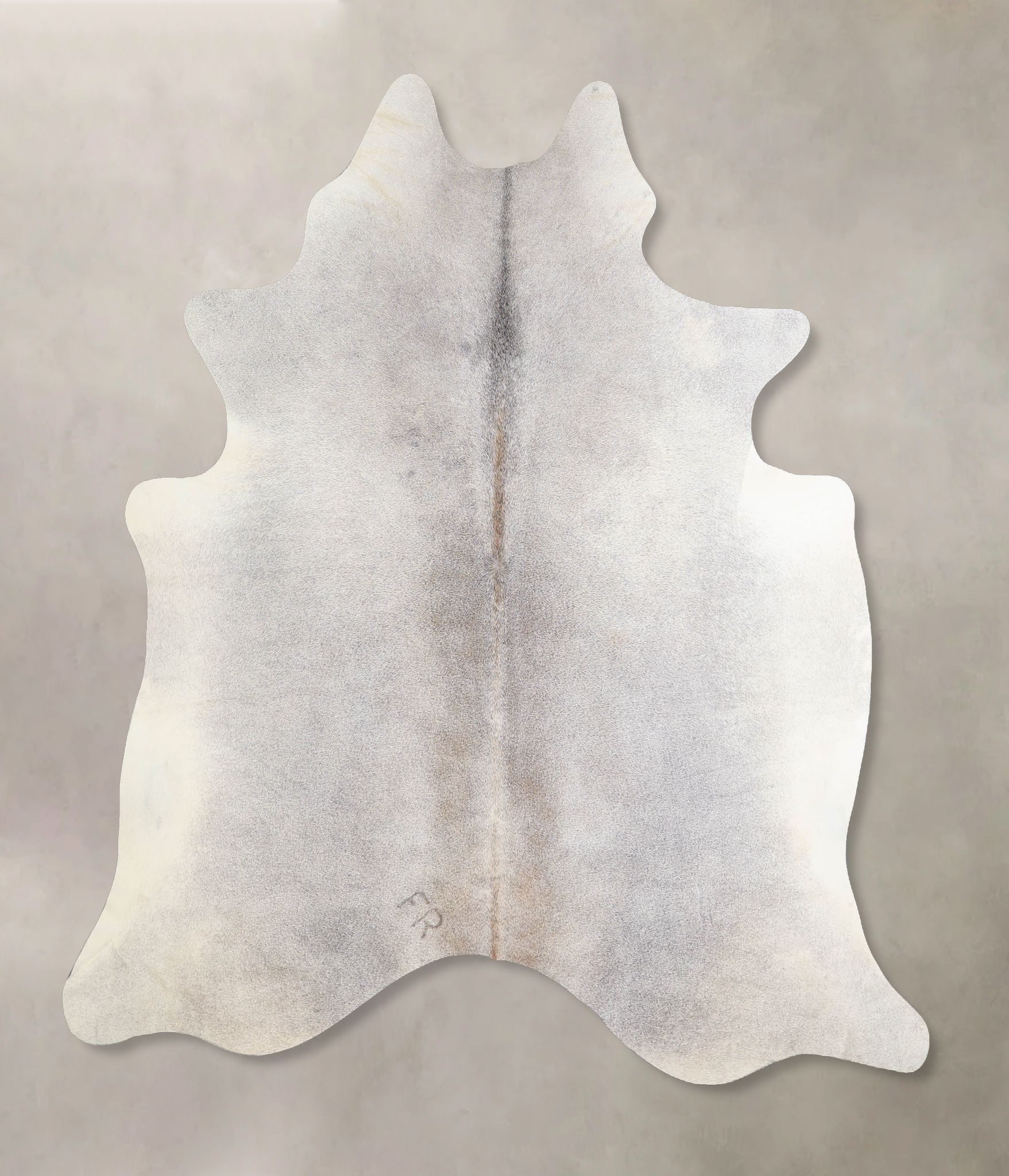 Grey with Beige Cowhide Rug #A33968