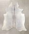 Grey with Beige X-Large Brazilian Cowhide Rug 6'10