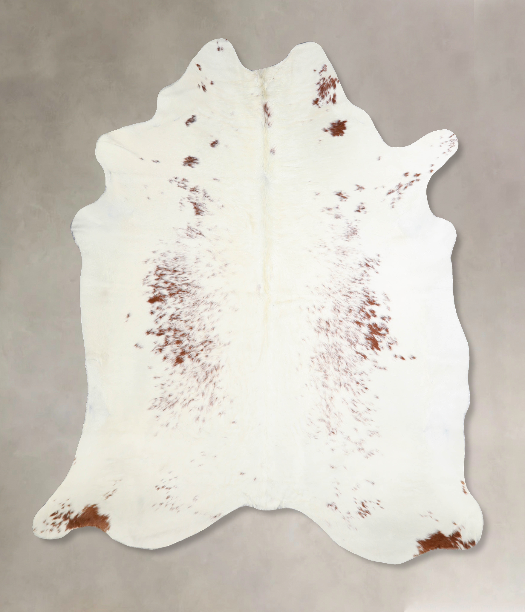 Brown and White Regular Cowhide Rug #A33980