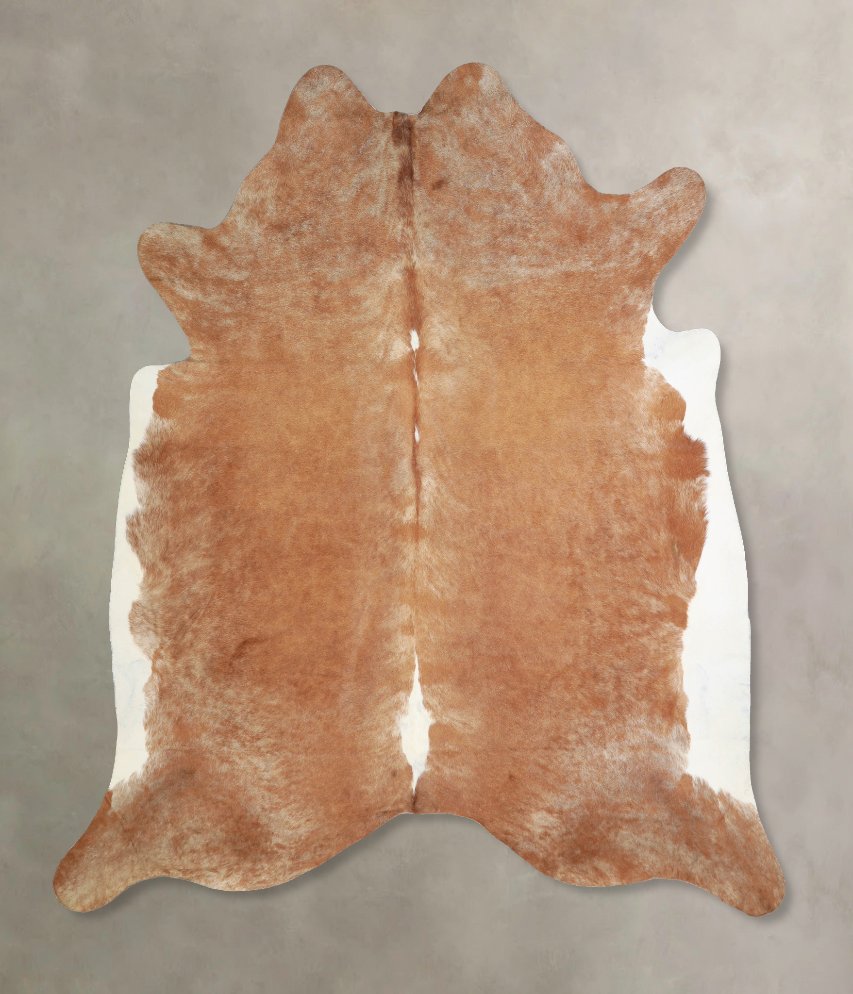 Brown and White Regular Cowhide Rug #A33982