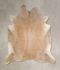 Beige XX-Large Brazilian Cowhide Rug 7'2