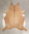 Beige XX-Large Brazilian Cowhide Rug 8'5