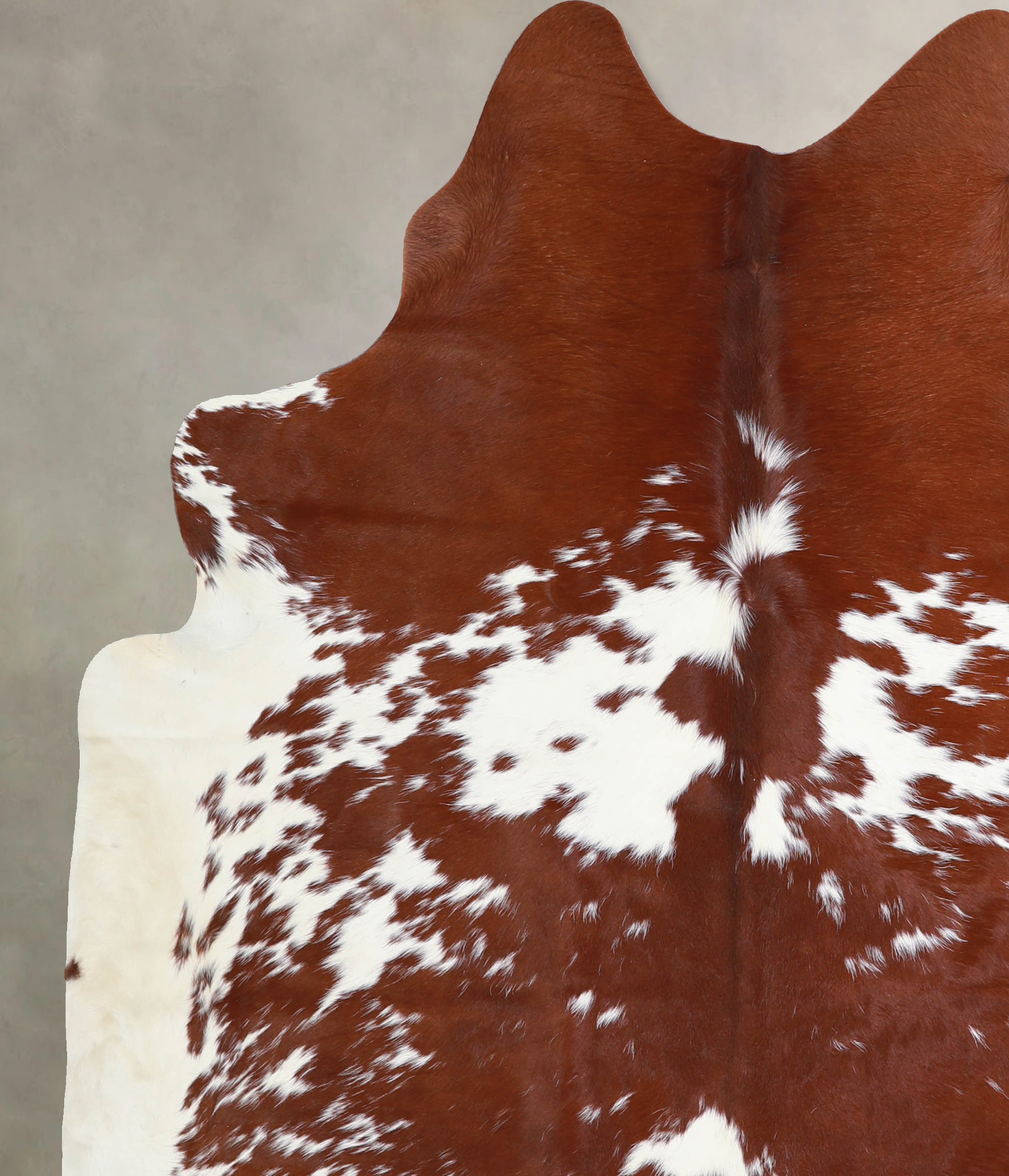 Brown and White Cowhide Rug #A33996