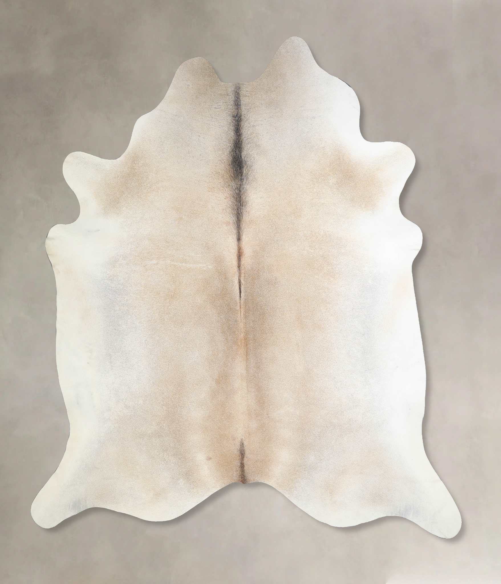 Grey with Beige Cowhide Rug #A34012