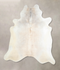 Grey with Beige XX-Large Brazilian Cowhide Rug 7'9