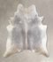 Grey with Beige XX-Large Brazilian Cowhide Rug 7'10