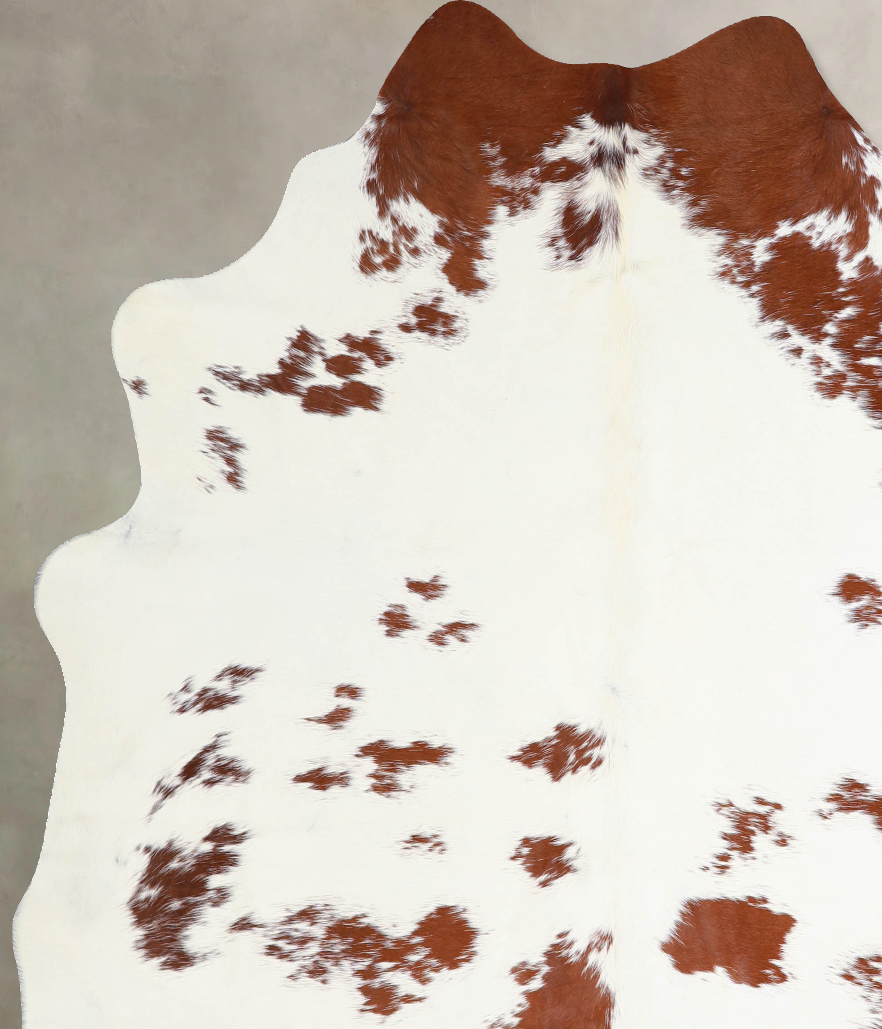 Brown and White Cowhide Rug #A34024