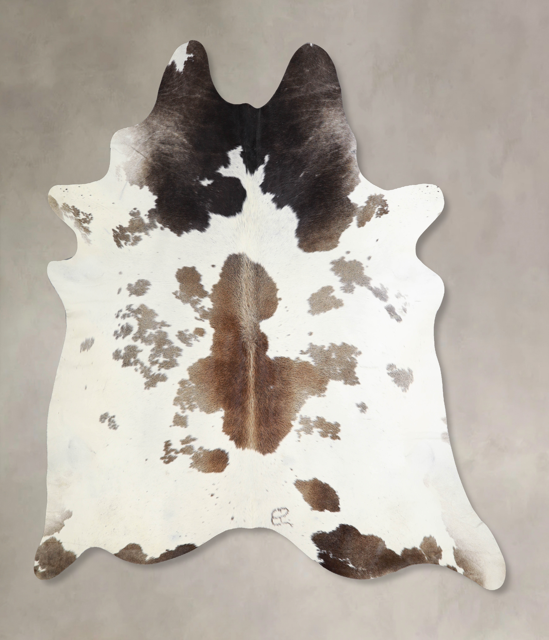 Grey With White Cowhide Rug #A34026