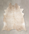 Beige XX-Large Brazilian Cowhide Rug 7'5