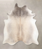 Grey with Beige XX-Large Brazilian Cowhide Rug 7'8