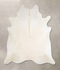 Ivory with Beige XX-Large Brazilian Cowhide Rug 7'5