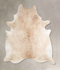 Beige XX-Large Brazilian Cowhide Rug 8'3