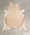 Beige XX-Large Brazilian Cowhide Rug 7'8