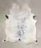 Salt and Pepper Black X-Large Brazilian Cowhide Rug 7'6