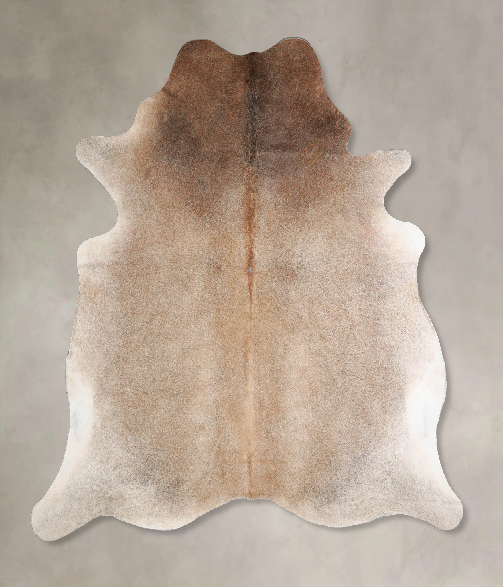 Grey with Beige Cowhide Rug #A34147