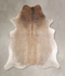 Grey with Beige X-Large Brazilian Cowhide Rug 7'3