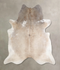 Grey with Beige XX-Large Brazilian Cowhide Rug 8'9