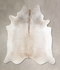 Grey with Beige XX-Large Brazilian Cowhide Rug 7'9