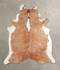 Brown and White Regular XX-Large Brazilian Cowhide Rug 7'9