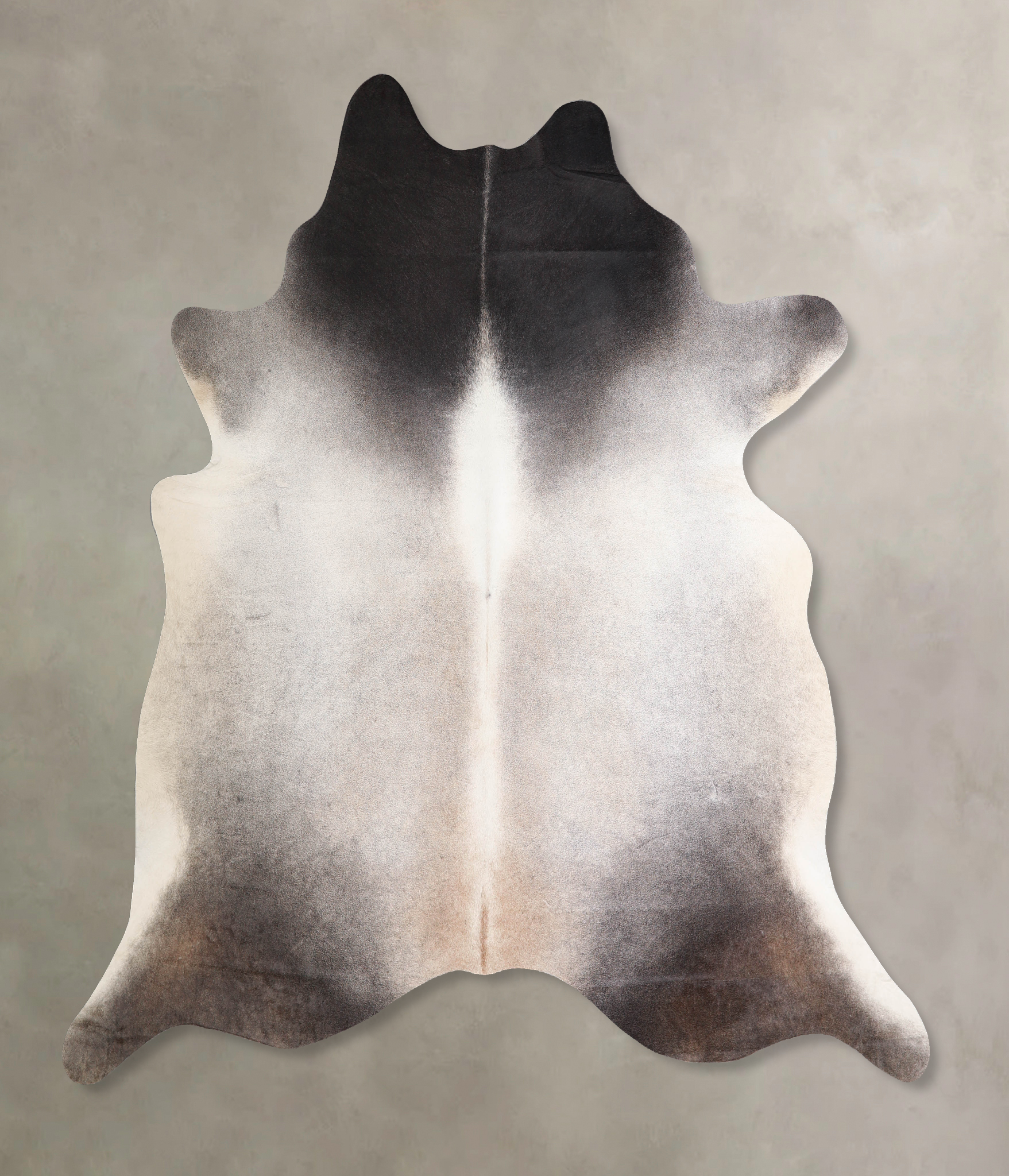 Grey with Beige Cowhide Rug #A34170