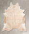 Beige XX-Large Brazilian Cowhide Rug 7'8