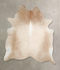 Beige XX-Large Brazilian Cowhide Rug 8'2