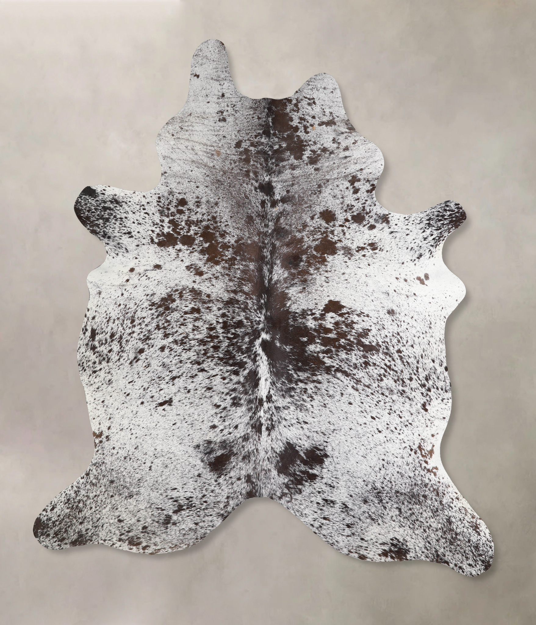 Salt and Pepper Brown Cowhide Rug #A34183