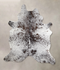 Salt and Pepper Brown XX-Large Brazilian Cowhide Rug 7'11