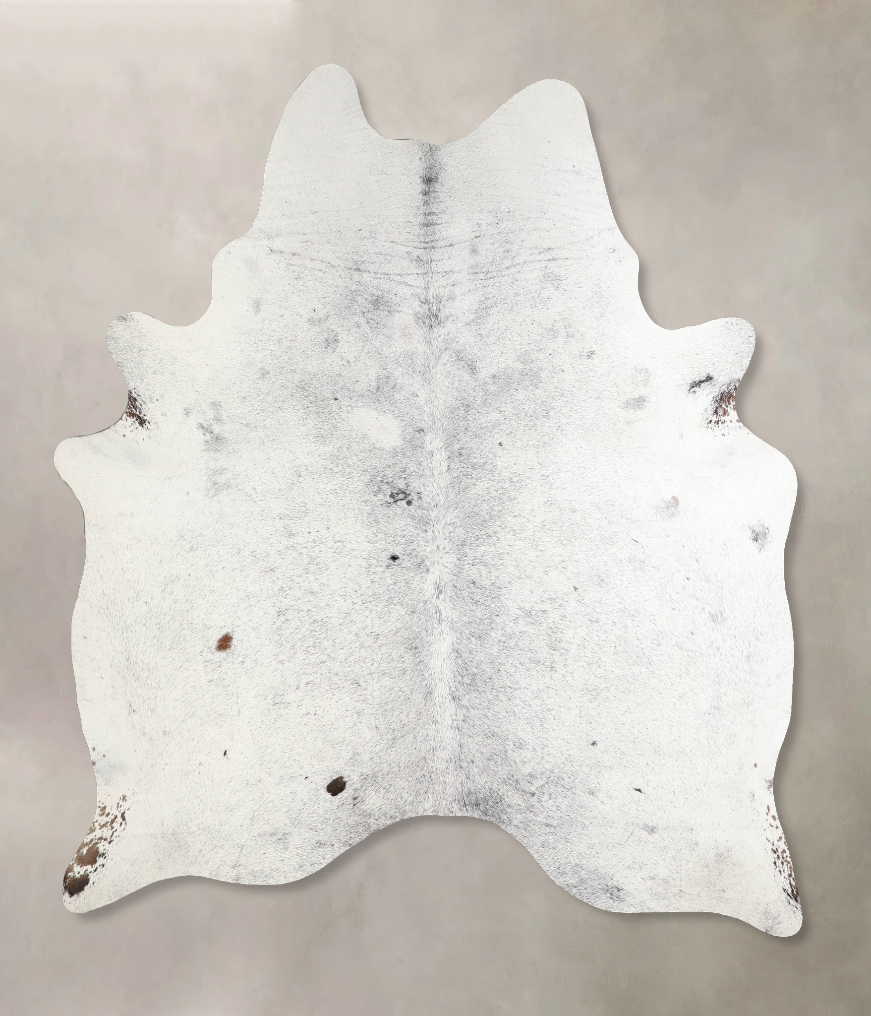 Salt and Pepper Black Cowhide Rug #A34211