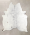 Salt and Pepper Black X-Large Brazilian Cowhide Rug 7'4