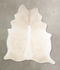 Beige and White XX-Large Brazilian Cowhide Rug 8'0