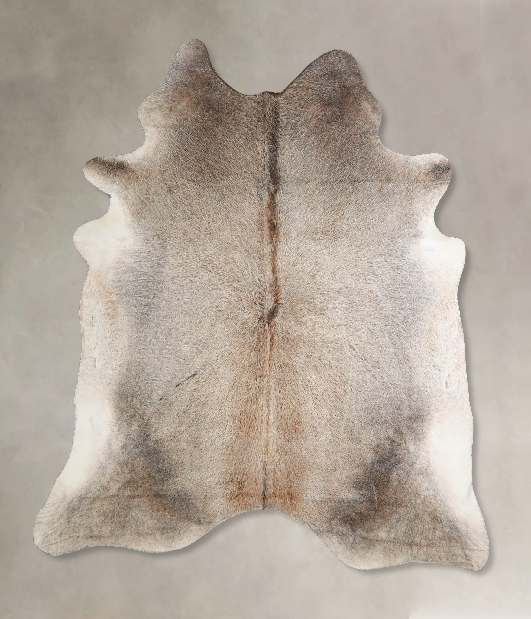 Grey with Beige Cowhide Rug #A34295