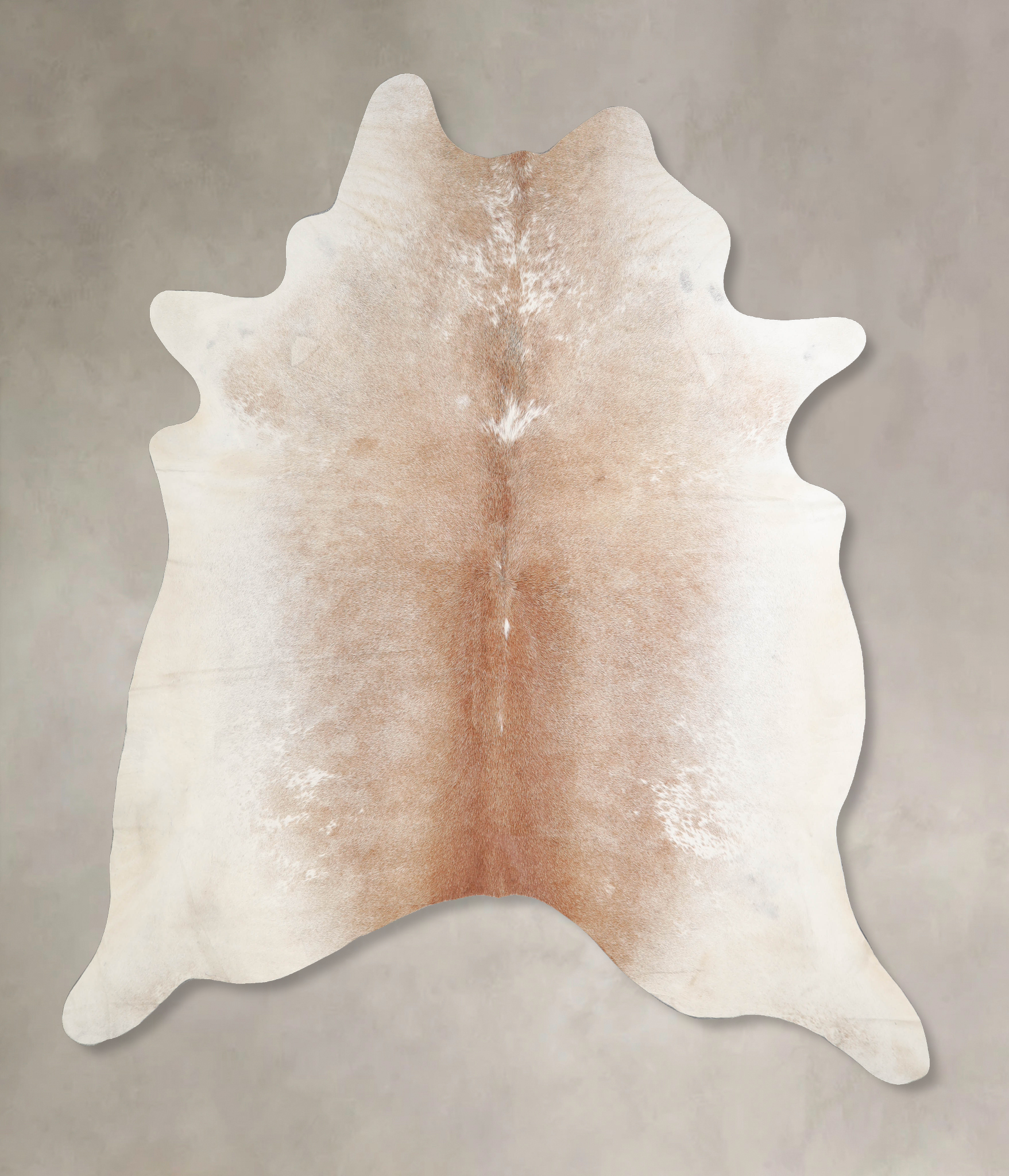 Grey with Beige Cowhide Rug #A34297