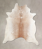 Grey with Beige XX-Large Brazilian Cowhide Rug 8'0